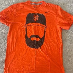 Nike Orange Graphic Tee with San Francisco Giants Design